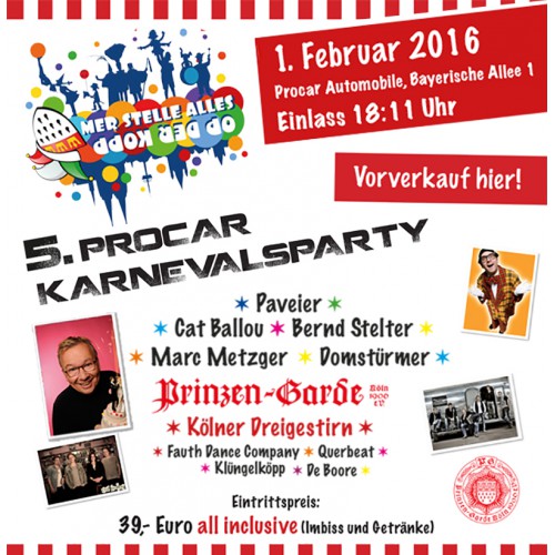 Procar-Karnevalsparty